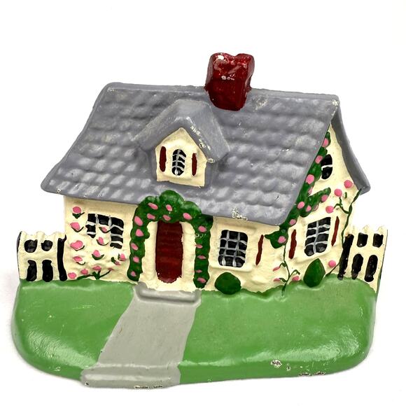 Vintage Cast Iron Painted House Doorstop - Picture 1 of 5